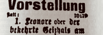 Erste Theatervorstellung in Willebadessen