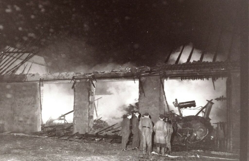 Großbrand auf dem Gutshof