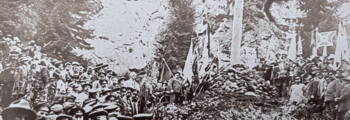 Feierliche Einweihung des Ehrenmal am Hirschstein