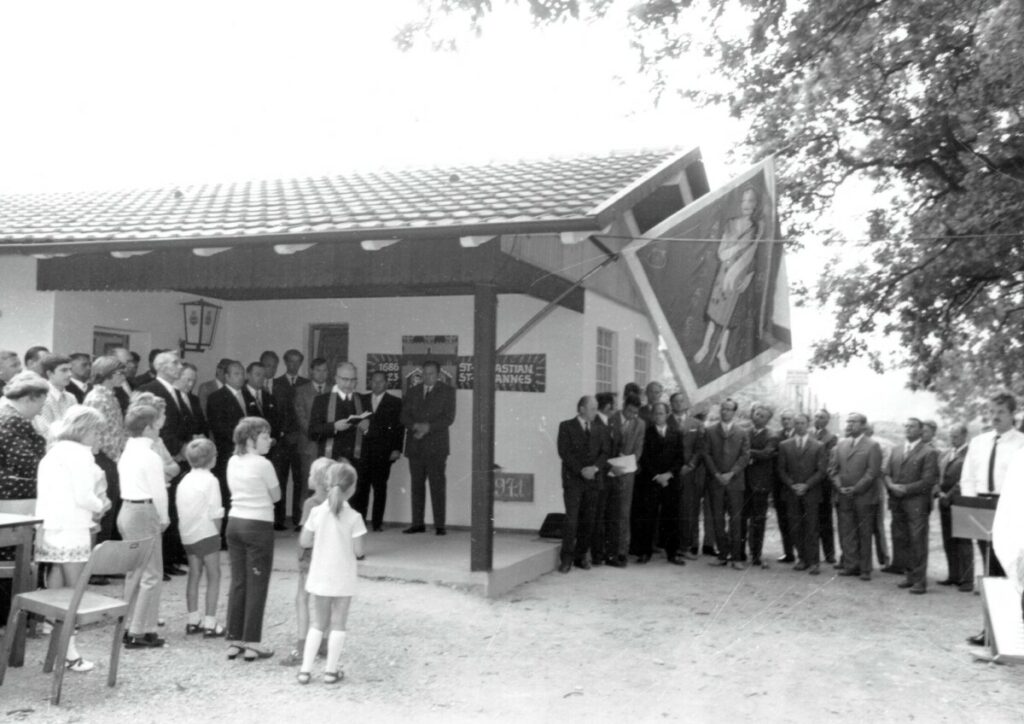Bau und Einweihung des Schießstandes am Schützenberg