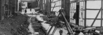 Bau der Kanalisation Anfang der 50er Jahre